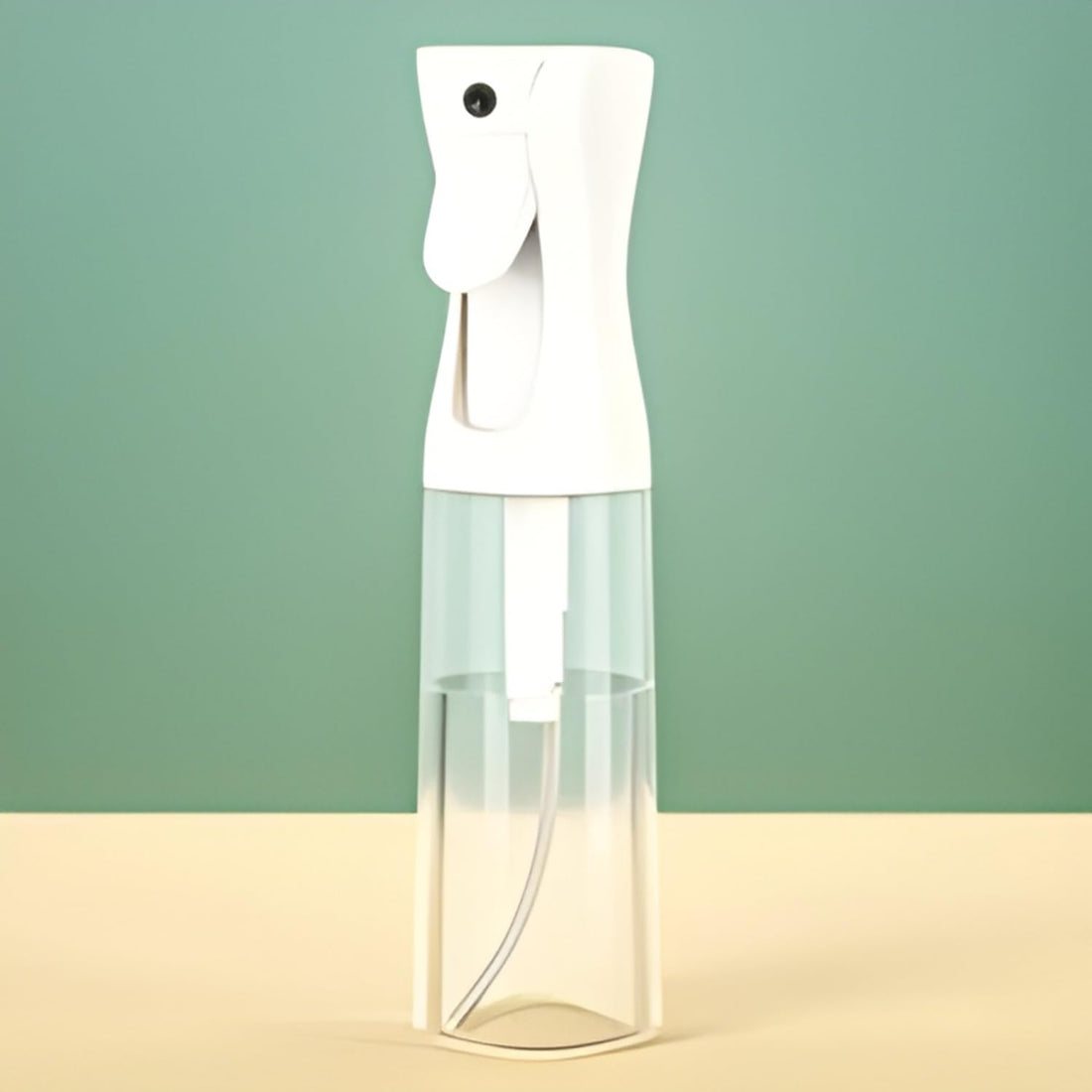 JIALTO Clear Hair Mister Spray Bottle - Continuous Pressurized 360 Fine Mist Water Sprayer for Salon-Quality Hydration (300 ML BOTTEL)