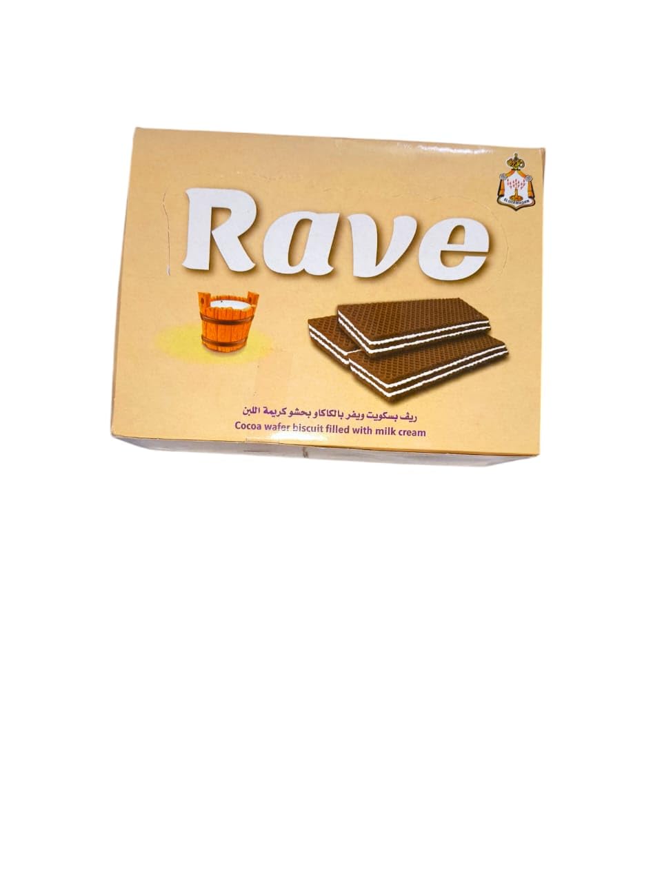 El Shamadan Rave Coco Wafer Biscuit Filled With Milk Cream 12 Piece
