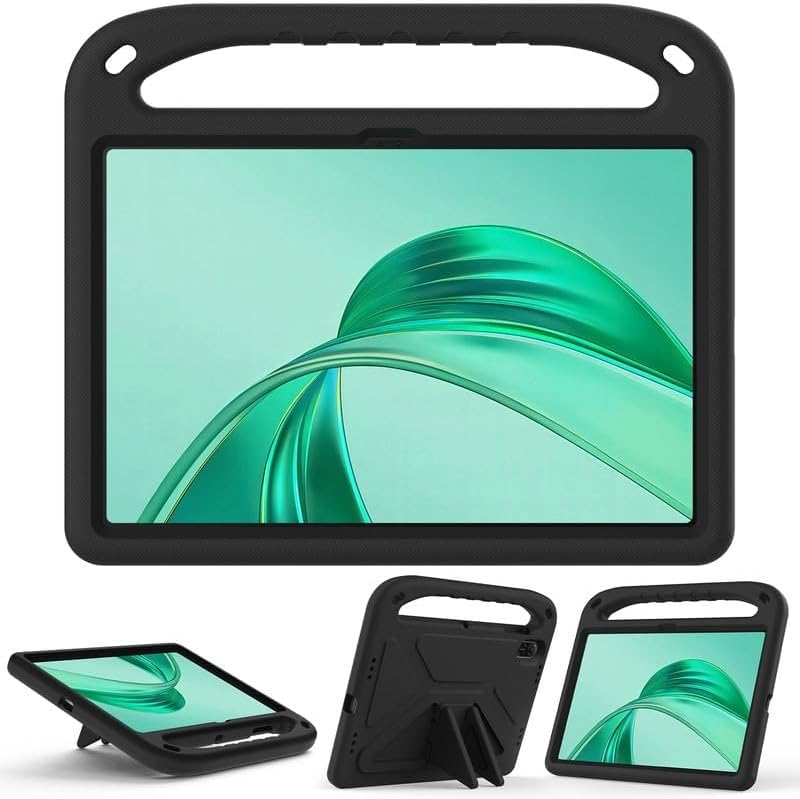 Case for Honor Pad X8a 11 Inch 2024, EVA Foam Lightweight Shockproof Duarable, Tablet Cover with Handle Stand Case, Black