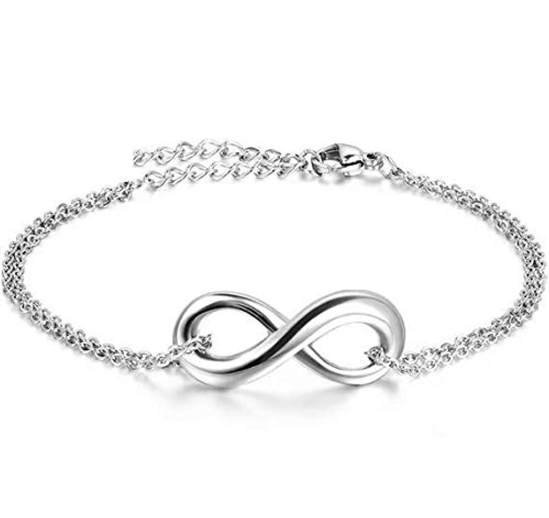 Infinity Mini Bracelet with Double Chains