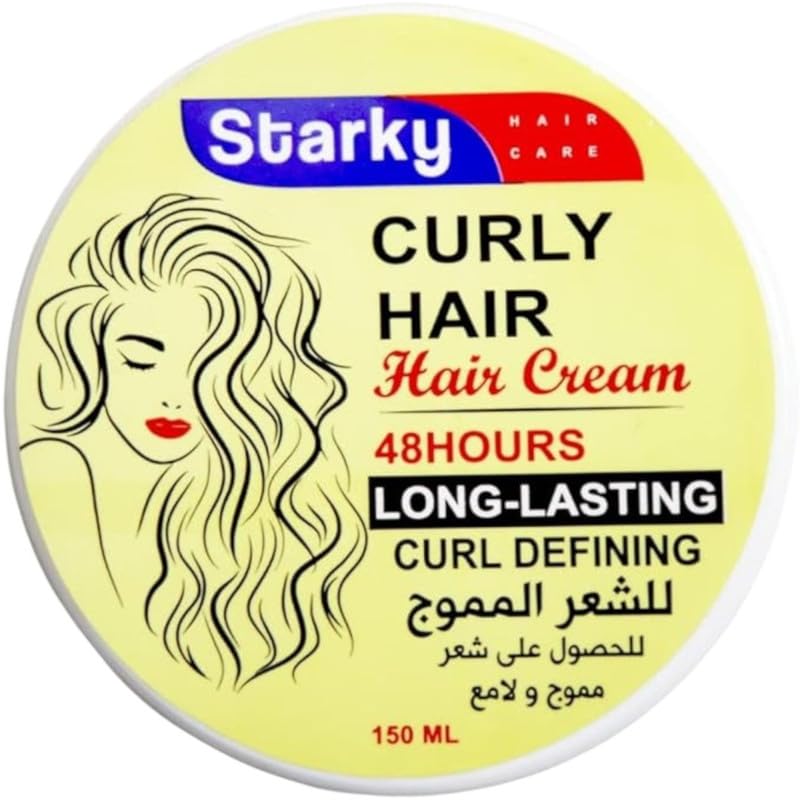 Starky Hair Care Hair Cream Curly Hair 48 Hours Long-Lasting Curl Defining-150ml