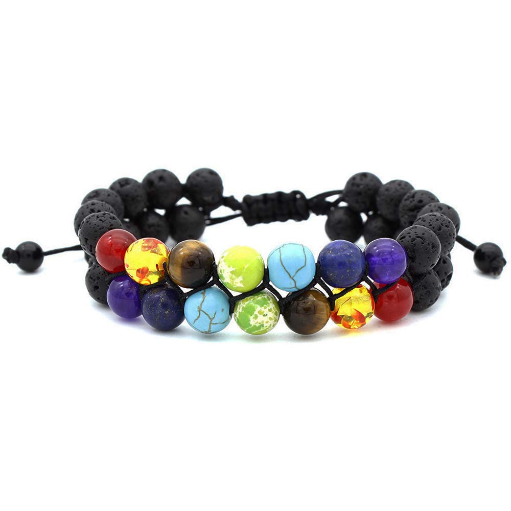 Beads Bracelet (7 Chakras, 8mm)