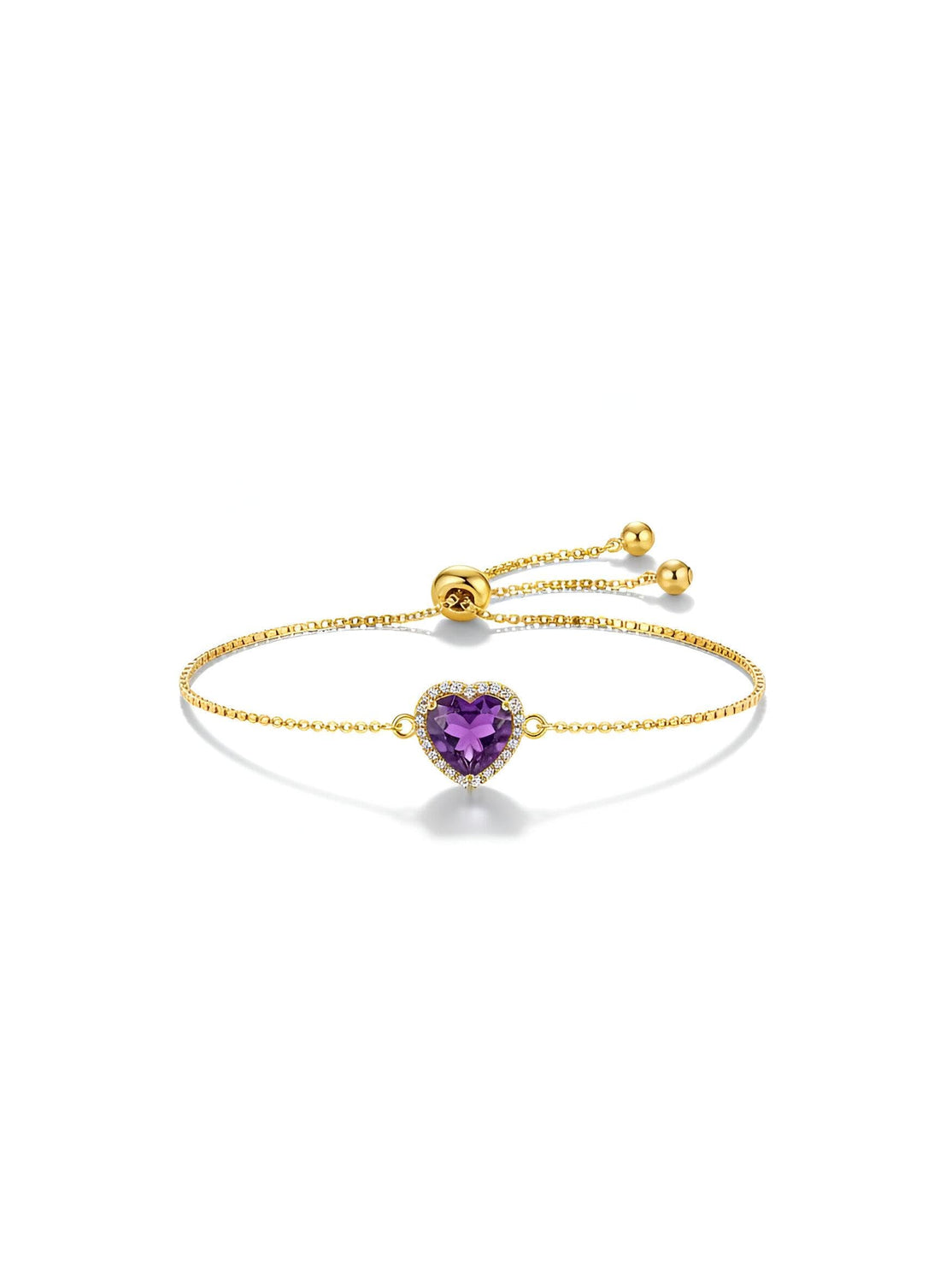 a luxurious bracelet with an adjustable anti-rust chain with a touch of shiny gold, a pink stone in the center, a halo-style setting, a secure buckle, and a versatile design sui