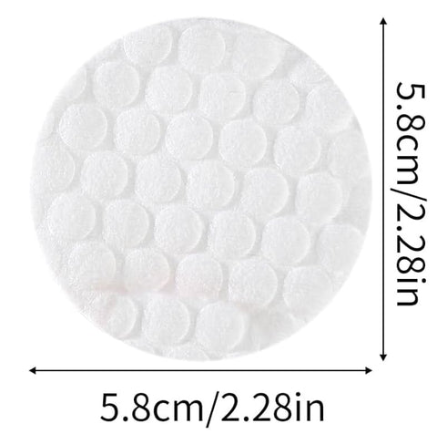 100% Pure Cotton Rounds for Face,100 Count Makeup Remover Pads Pearl Cotton Sheet,Hypoallergenic, Lint-Free,For Sensitive Skin Beauty and Personal Care,Pack of 100 Cotton Pads