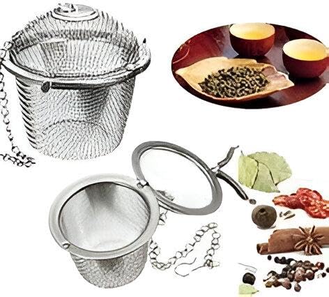 Tea Infuser Strainer - Stainless Steel Mesh for Loose Leaf Green Tea, Small and Easy to Use in Pots (2PCS)