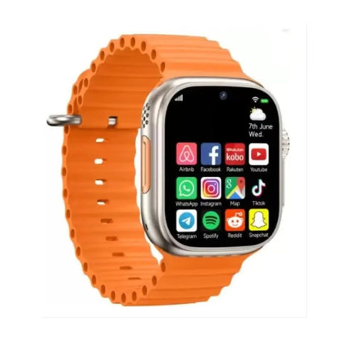 ConnectME X8+ Ultra Amoled Screen Smart Watch, 49 mm Screen Size, Orange