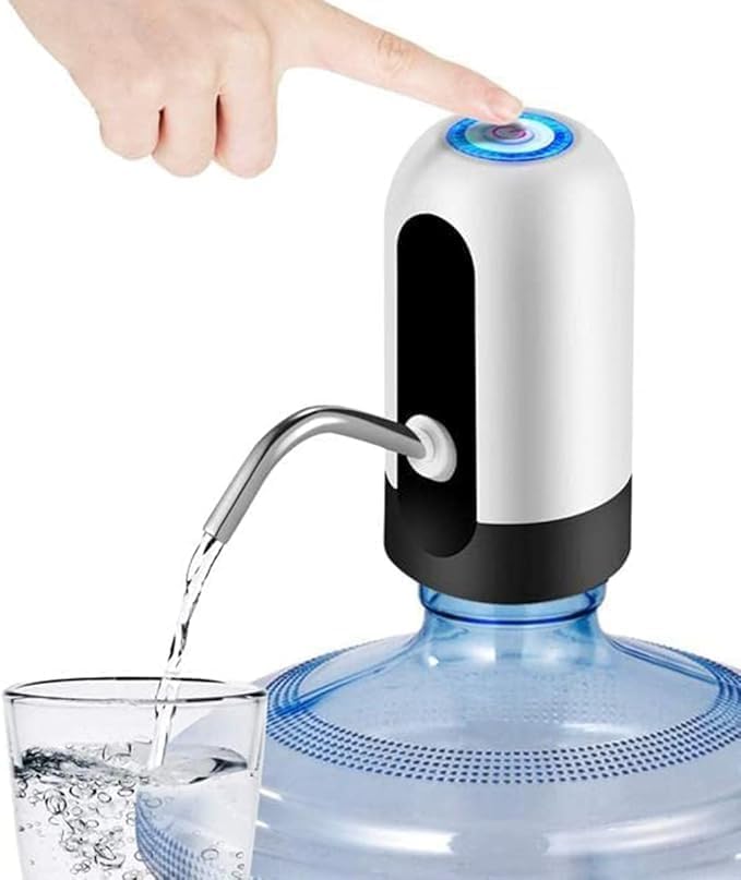 Electric Water Pump for Water Dispensing - High Capacity, One Button Operation, Low Noise Design, Compact, Powerful and Easy to Use, Ideal for Home and Camping (Multicolor)