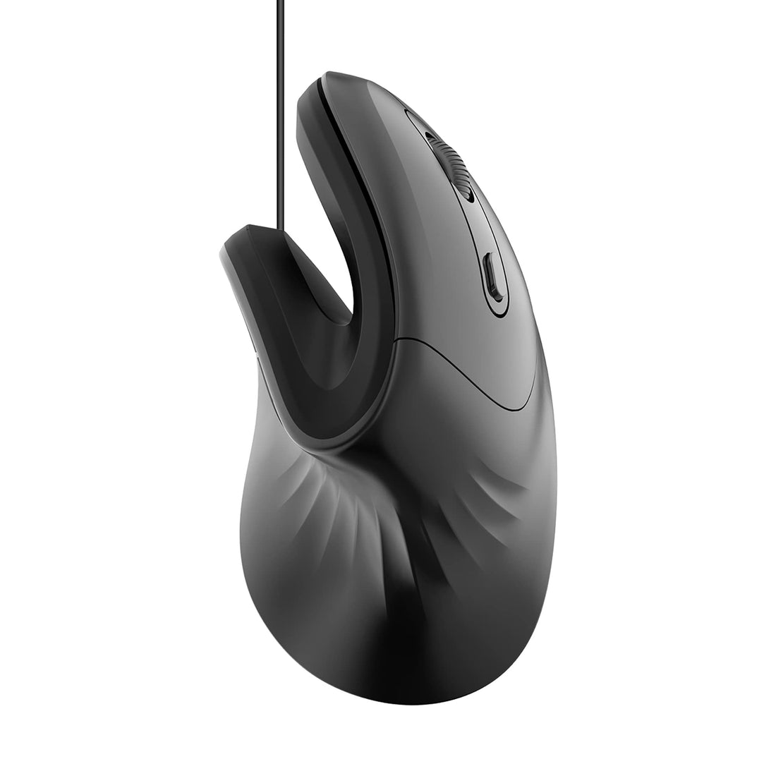 Ergonomic Vertical USB Wired Mouse Ergo Less Noice High Precision Optical Lightweight Mice Gift for Men Women Boy Girl for PC Computer Laptop Mac Office,with Side Buttons,800/1200/2400/3200 DPI