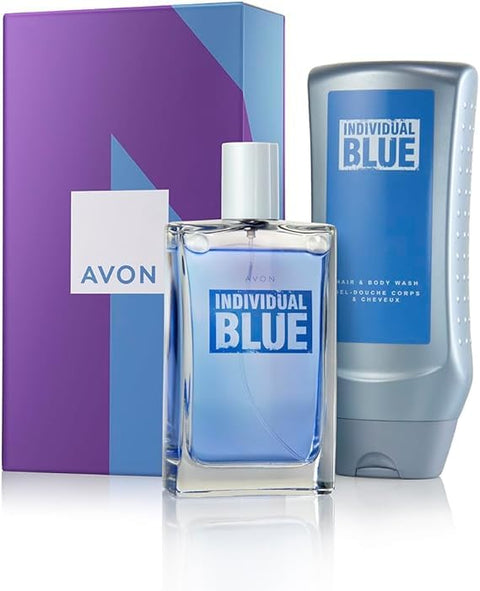 AvonBeauty Individual Blue Set - Parfum 100ml & hair and body wash 250ml