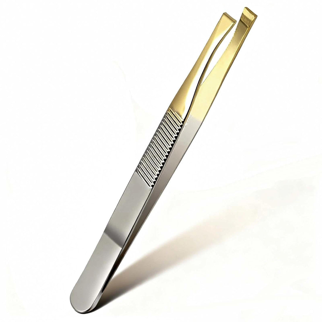 Professional Stainless Steel Precision Tweezers for Facial Hair and Ingrown Hair Removal, Durable Metal Tweezer, Grooming Tool for Accurate Plucking