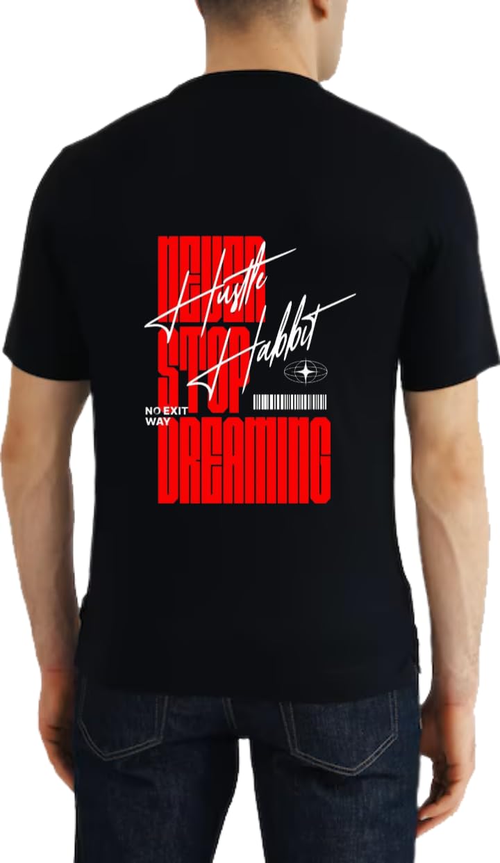 STOP DREAMING T-shirt Back Black