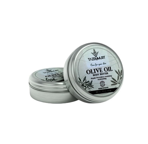 TAZEMMURT Olive Oil Body Butter 30g – Deep Moisturizing Body Butter for Dry Skin – Rich Olive Oil Formula – Nourishing & Softening Skin Care – Natural Body Moisturizer – Made in Egypt