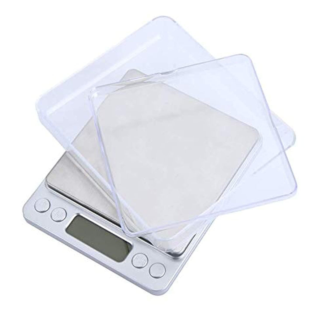 Mini Electronic Digital Platform Jewelry Scale Weighing Balance with 2-Trays -300g/0.01g, Blue