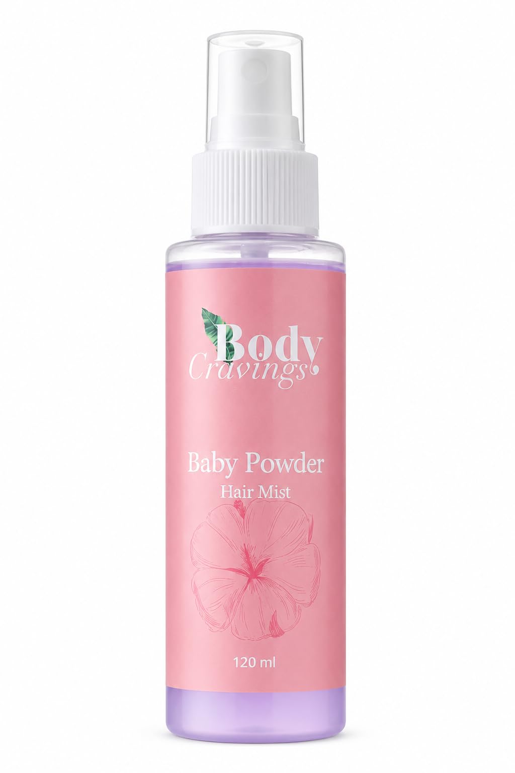 BODY CRAVINGS Baby Powder Hair Mist for Women | Alcohol-Free Hair Perfume Spray | Long Lasting Fresh Powder Scent | Lightweight Daily Hair Fragrance | 120 ML