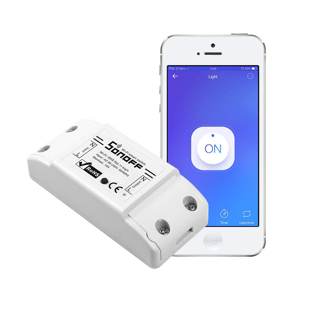 Sonoff Basic Wifi Wireless Smart Remote Switch Home Automation Plug Module