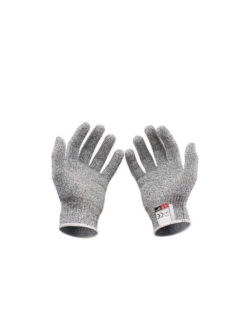 Cut Resistant Gloves Food Grade, LEVEL 5 Protection Safety Kitchen Cuts for Oyster Shucking, Fish Fillet, Processing, Mandolin Slicing, Meat Cutting and Wood Carving