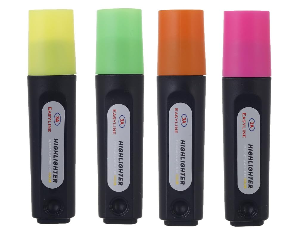 3A 705-7 Highlighter Set Of 4 Pcs. - Multi Color