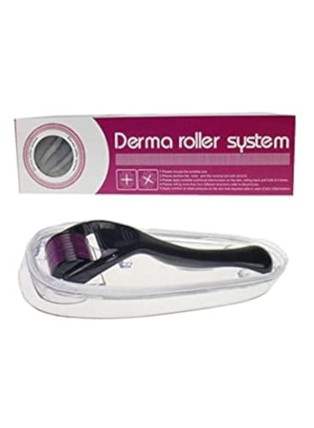 (ZGTS Dermaroller 540 Titanium Alloy Needles Roller(0.75mm black