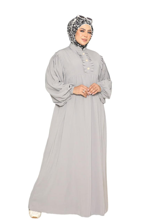 Abaya Material Crepe Button Chest Sizes from XL to XXXXL Apparel 70 to 110 K GAMAL SONS FOR ABAYA GS-147-33254-Parent