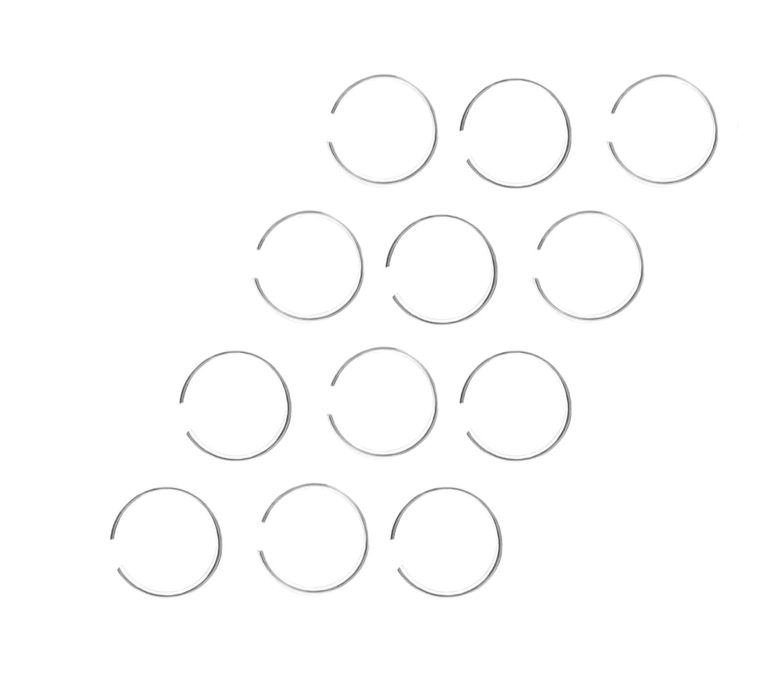 12pcs Colorful Hoop Nose Ring Set Simple Style Nose Piercing Small Thin Nose and ear Piercing Ring Jewelry For Women Girls