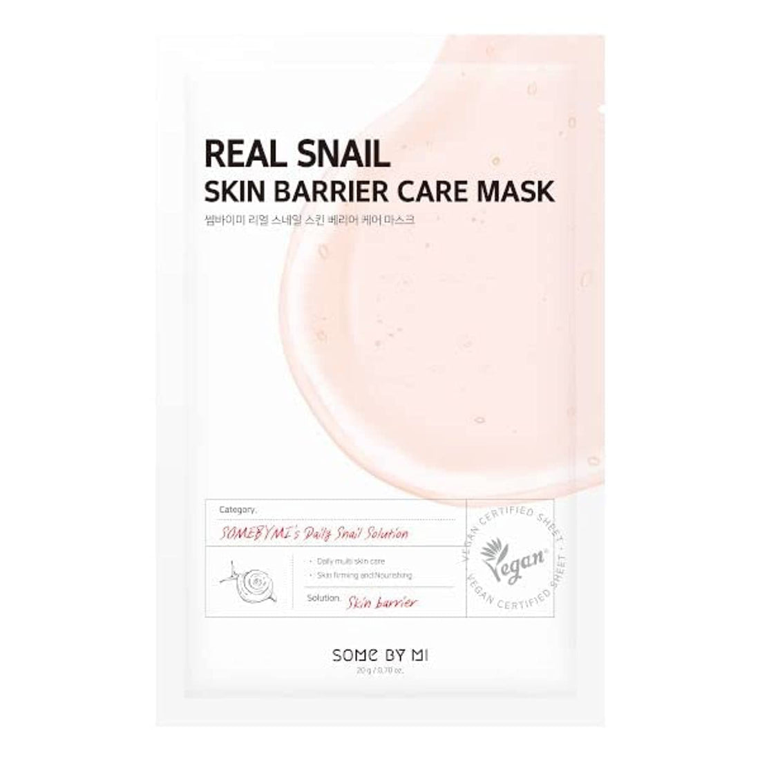 Real Snail Skin Barrier Care Mask 20G