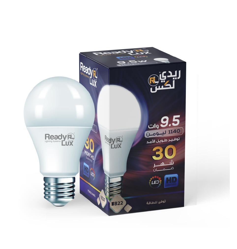 ReadyLux LED Bulb 9.5W 3000K 1140LM E27 Base Warm Yellow