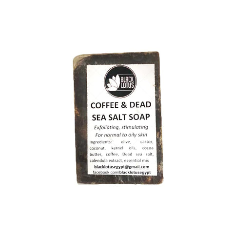 Black Lotus Coffee & Dead Sea Salt Soap - 80 Gm