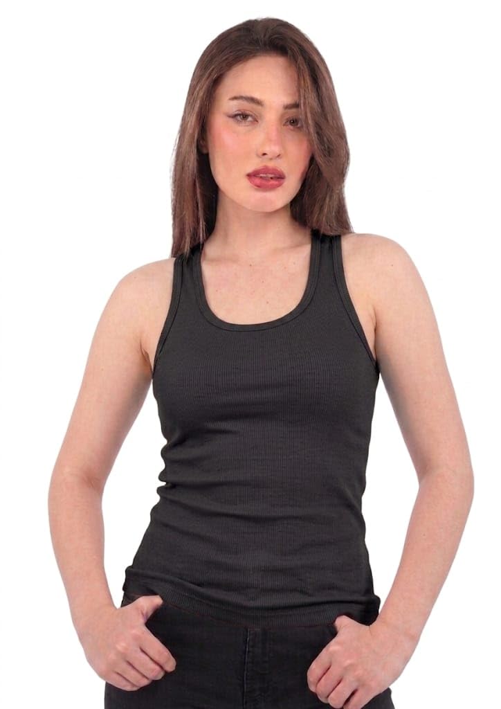 Dabbagh Women’s Cotton Lycra Sleeveless Tank Top, Round Neck Soft Innerwear Vest,Multiple colors