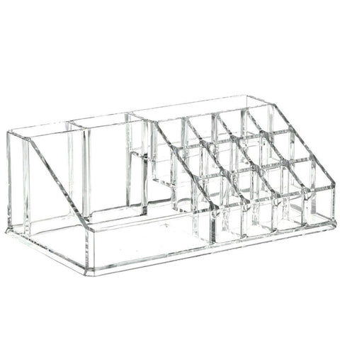 Clear Acrylic Makeup Storage Case Nail Polish Rack Lipstick Cosmetic Storage box Holder Makeup Brush Makeup Organizer