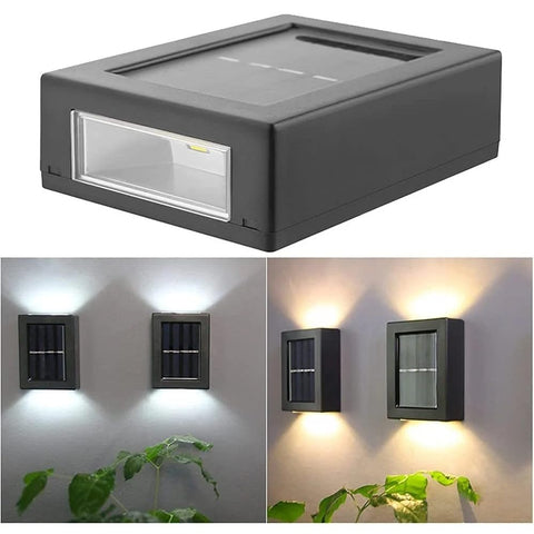 "Solar Wall Lamp for Gardens and Walls - Easy Installation and Waterproof"