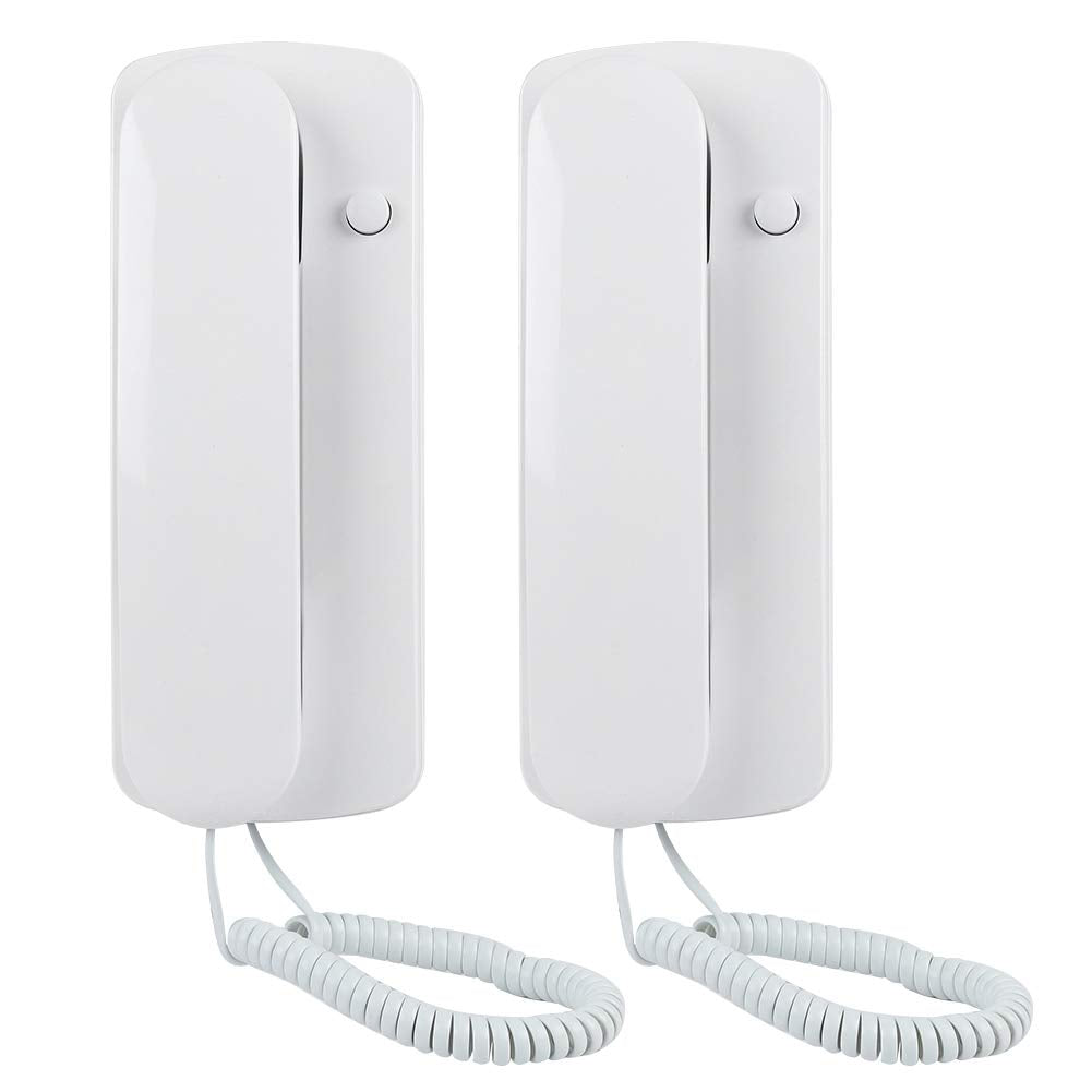 Wired Two Way Intercom Doorphone - Audio Walkie Talkie for Home/Office - 200m Range - Energy Saving & Easy DIY Installation