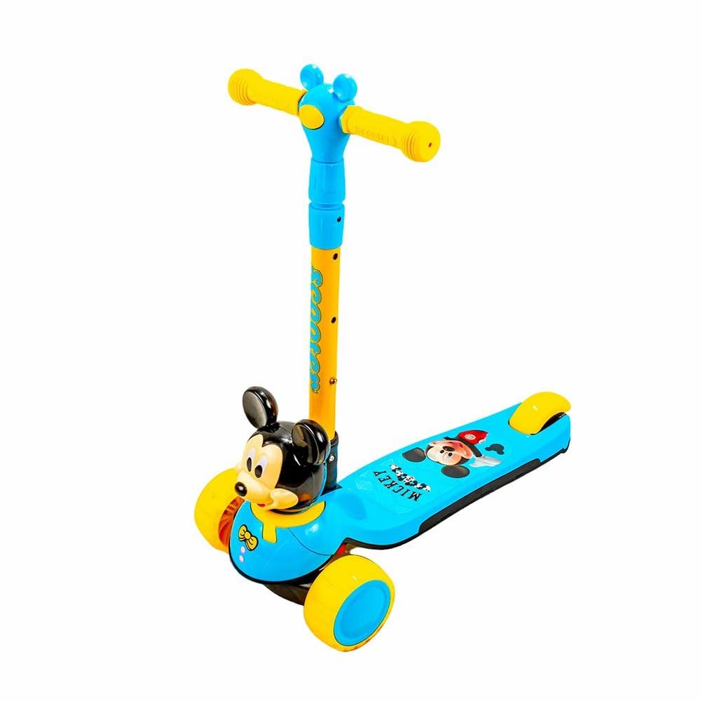 Dream Land Foldable Light Wheels Blue Scooter - MQ-01