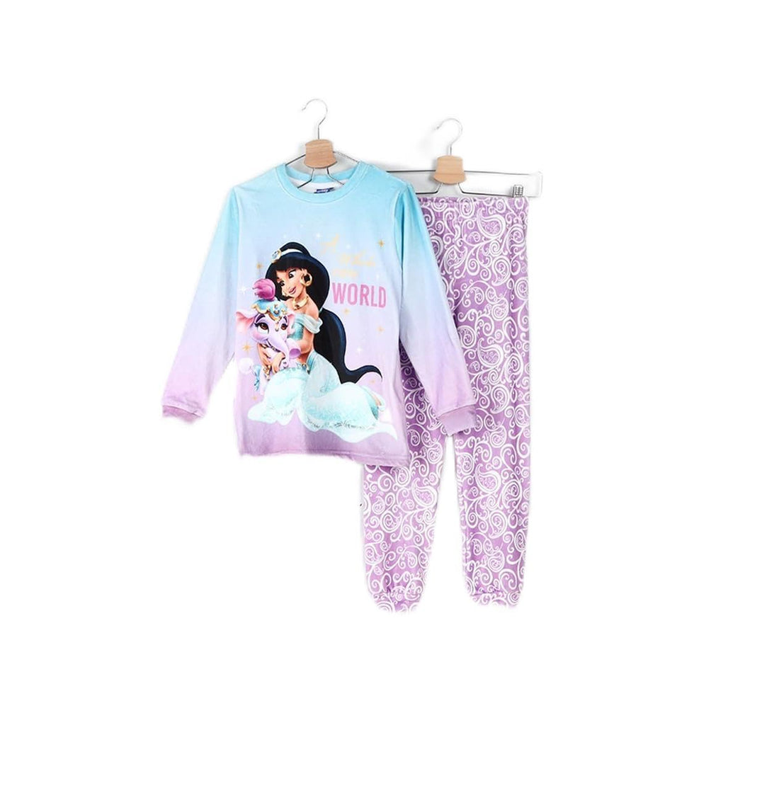 Disney Princess Jasmine Soft Brushed Fleece Velvet Pajama (2 Years)