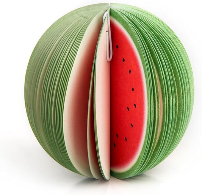 Notebooks in the shape of fruits, portable notebooks, fruit-shaped sticky, choose the shape randomly (two pieces)