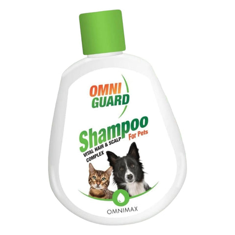 Omni Guard Pet Shampoo for Cats and Dogs, Vital Hair & Scalp Complex, Gentle Cleansing and Conditioning, 80ml & 250ml Variants – Pet Grooming Shampoo (80ml)