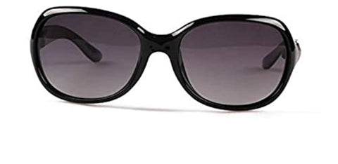 Women's Plastic Frame Sunglasses (Black)