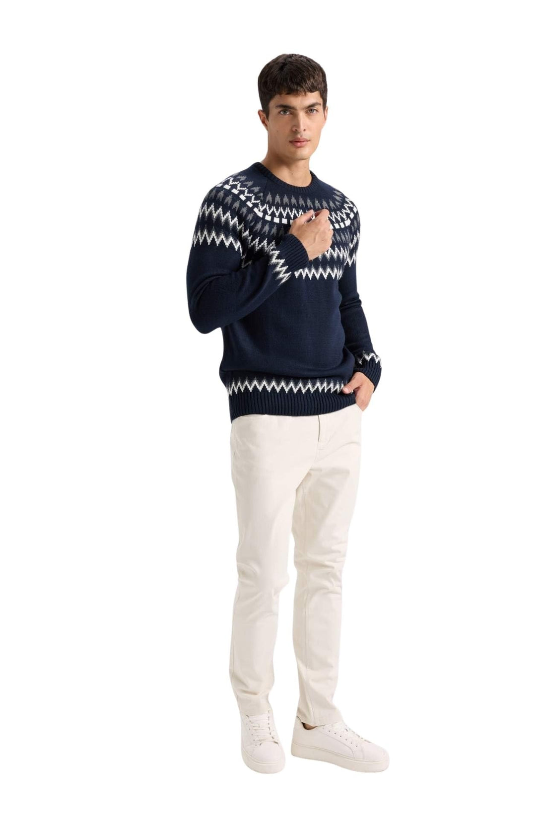 DeFacto Mens Slim Jean Cut Casual Chino Trousers B2089AX Trousers