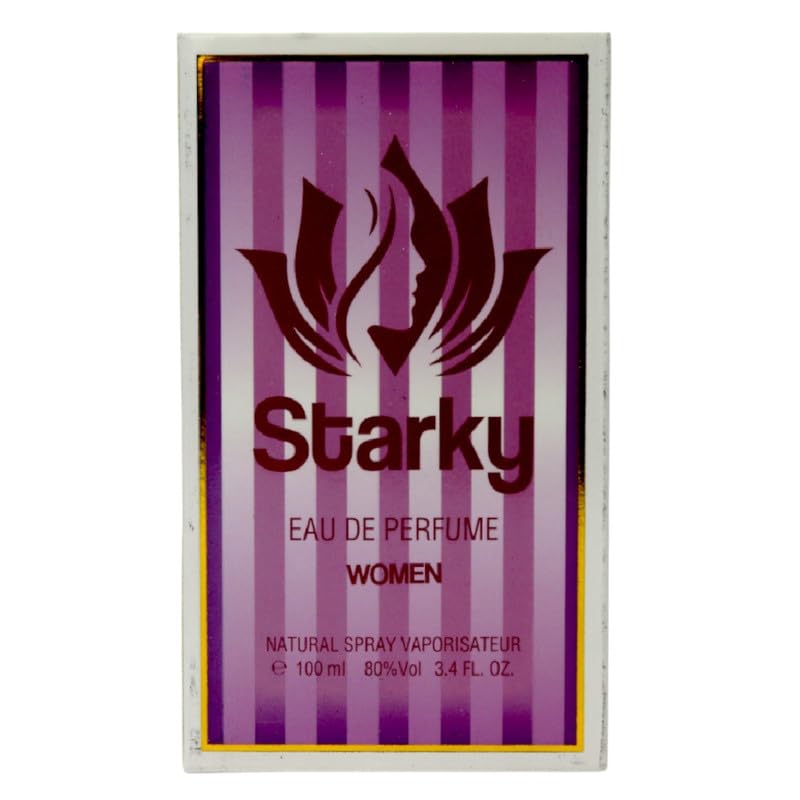 Starky Eau De Perfume Natural Spray Vaporisateur For Women-Purple-100ml