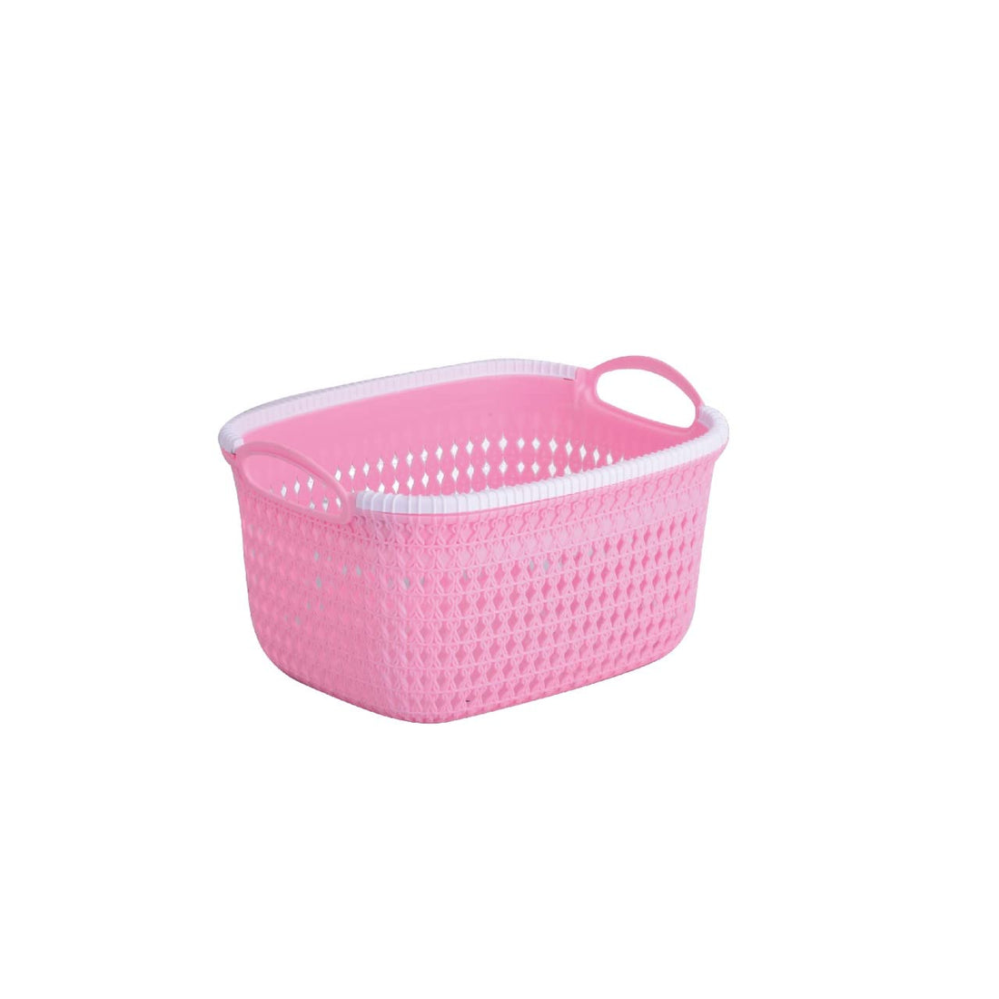 mini knit basket size 1 pink