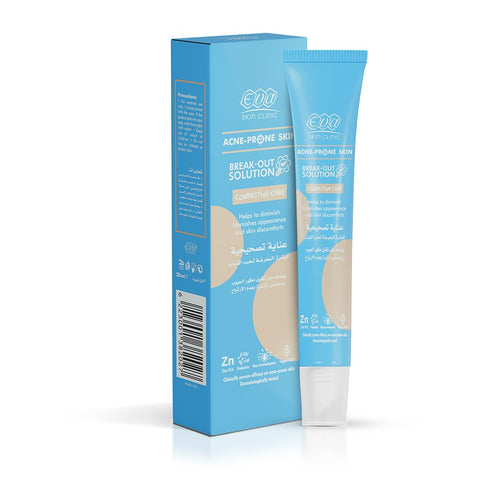 Eva Skin Clinic Acne-Prone Corrective Care, Blemish Control, Breakout Spot Clearing, Evens Skin Tone, Dark Spot Corrector, Non-Drying, Acne Relief Cream, Suitable for Oily Skin, 20 ML
