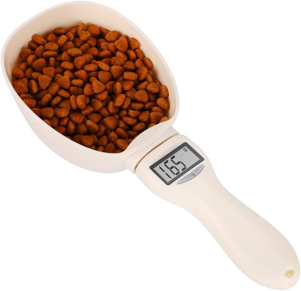 Digital Electronic Measuring Spoon with LCD Display, Cooking Spoon for Dog Cat Food, Electronic Measuring Spoon, g, ml, Cup, Ounce