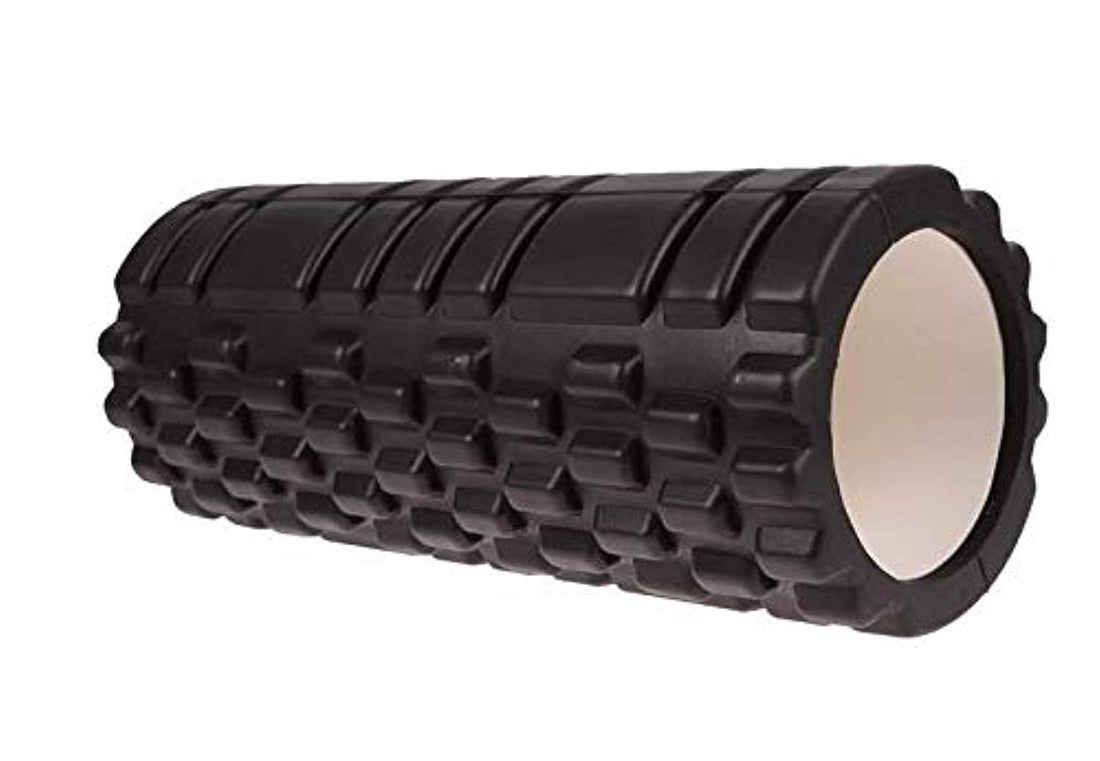Generic EVA Point Massage Fitness Foam Yoga Roller - Black -QL024