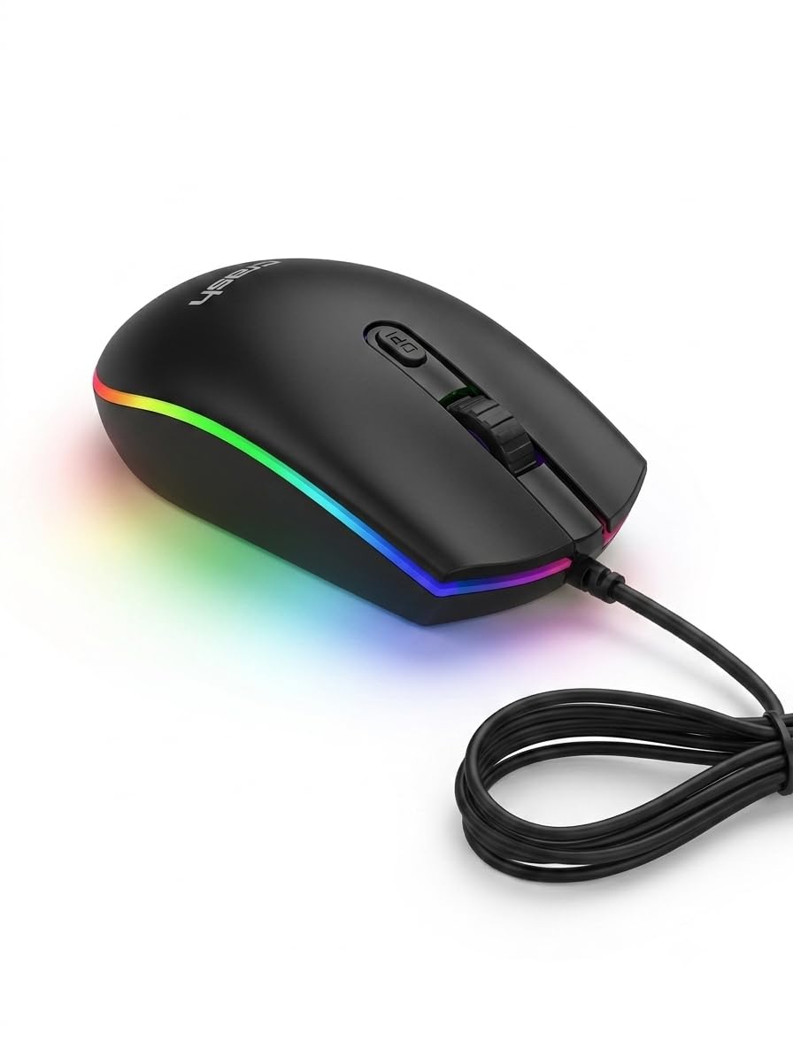 Crash X200 Wired Gaming Mouse Illuminated, RGB, Ergonomic Design, USB, 800-1200-1600 DPI, ABS Materials