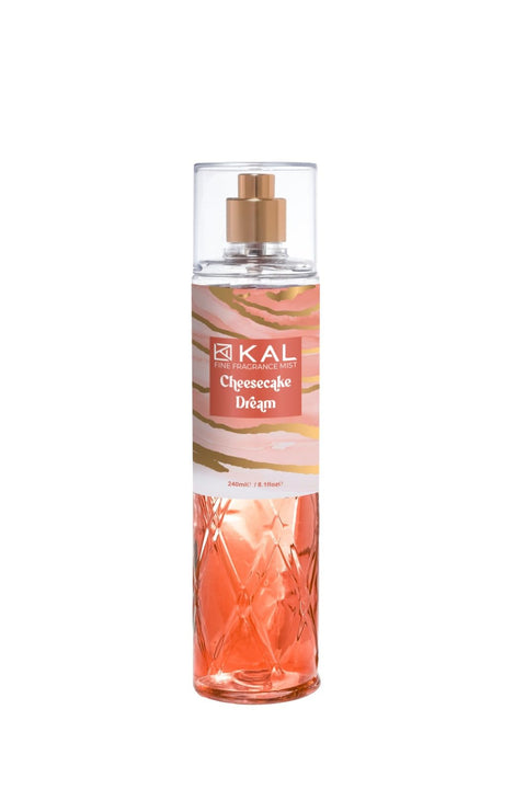 Kaline Cheesecake Dream Fragrance Mist, 240 ml, Almond Blossom, Vanilla, Caramelized Sugar, Long-lasting, Hydrating