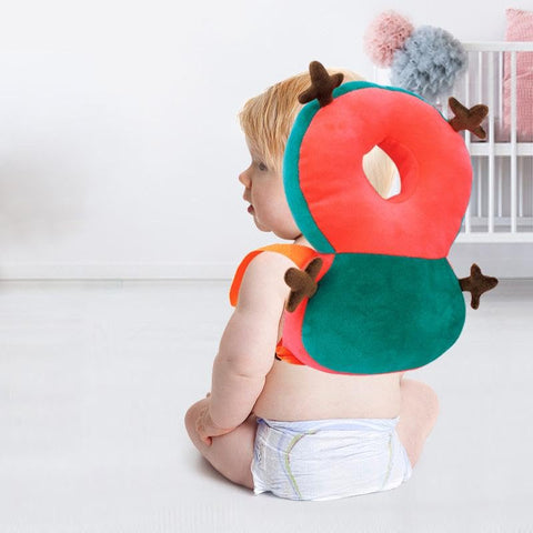 Baby Head Protection Pillow - Adjustable baby head pillow for safe movement training, soft protective padding, supports head and neck, prevents injuries from accidental falls, cute and practical.