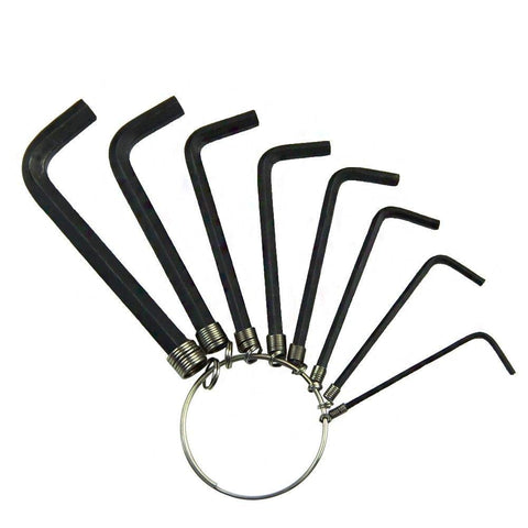 8 In 1 Hex Key Allen Wrench Set 1.5mm to 6mm Metric Hand Tool Kit Box Key Chain
