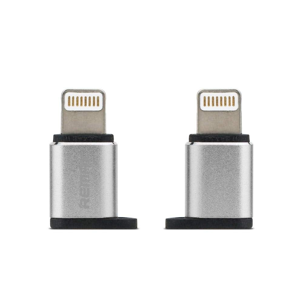 Remax RA-USB2 Micro USB To Lightning IOS Charging And Data Syncing Converter Compatible With iOS Devices - Silver