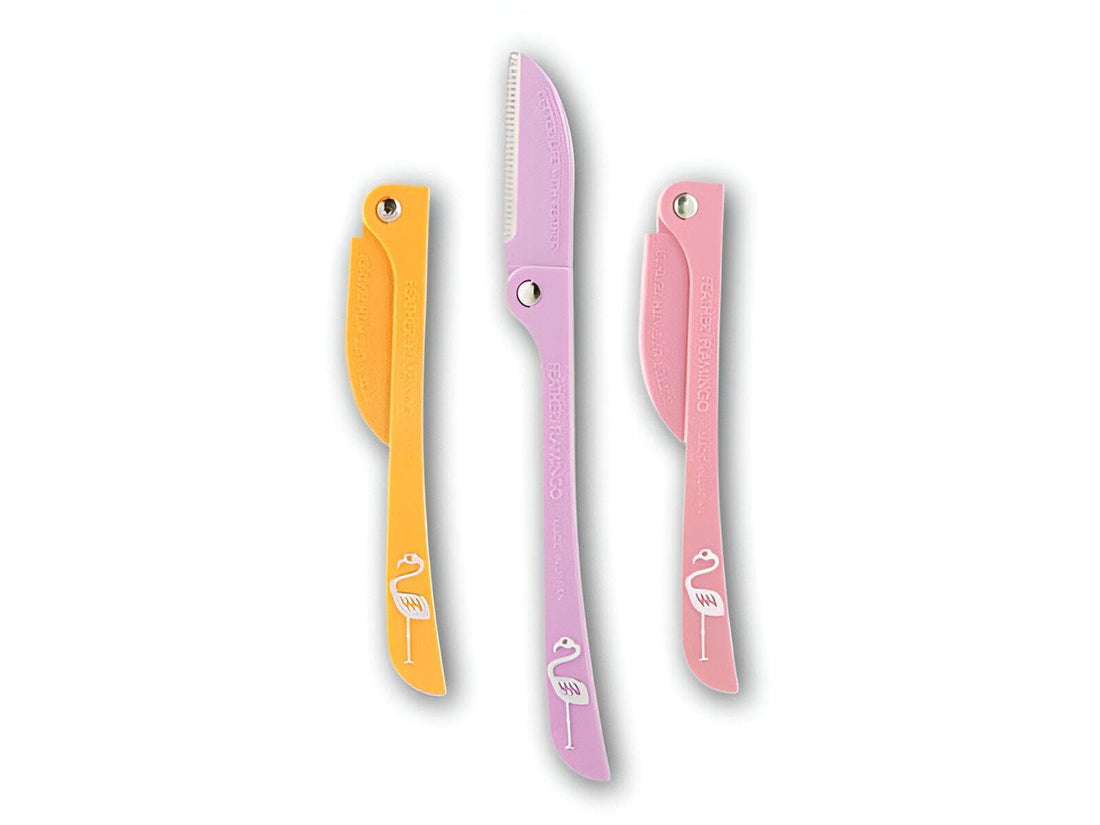 Facial Razor Set - Premium Double-Edge Blade for Face and Eyebrow Shaping, Gentle Hair Removal Tool for Modern Women's Grooming Routine (1pc)