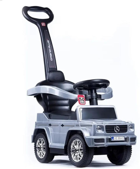 Baby Stroller with Parents Control Handle, Safety Belt, Music and Storage - Suitable for Boys and Girls (Gray)