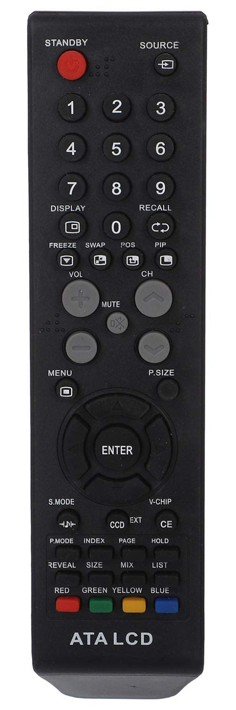 ATA TV Remote Control, Black